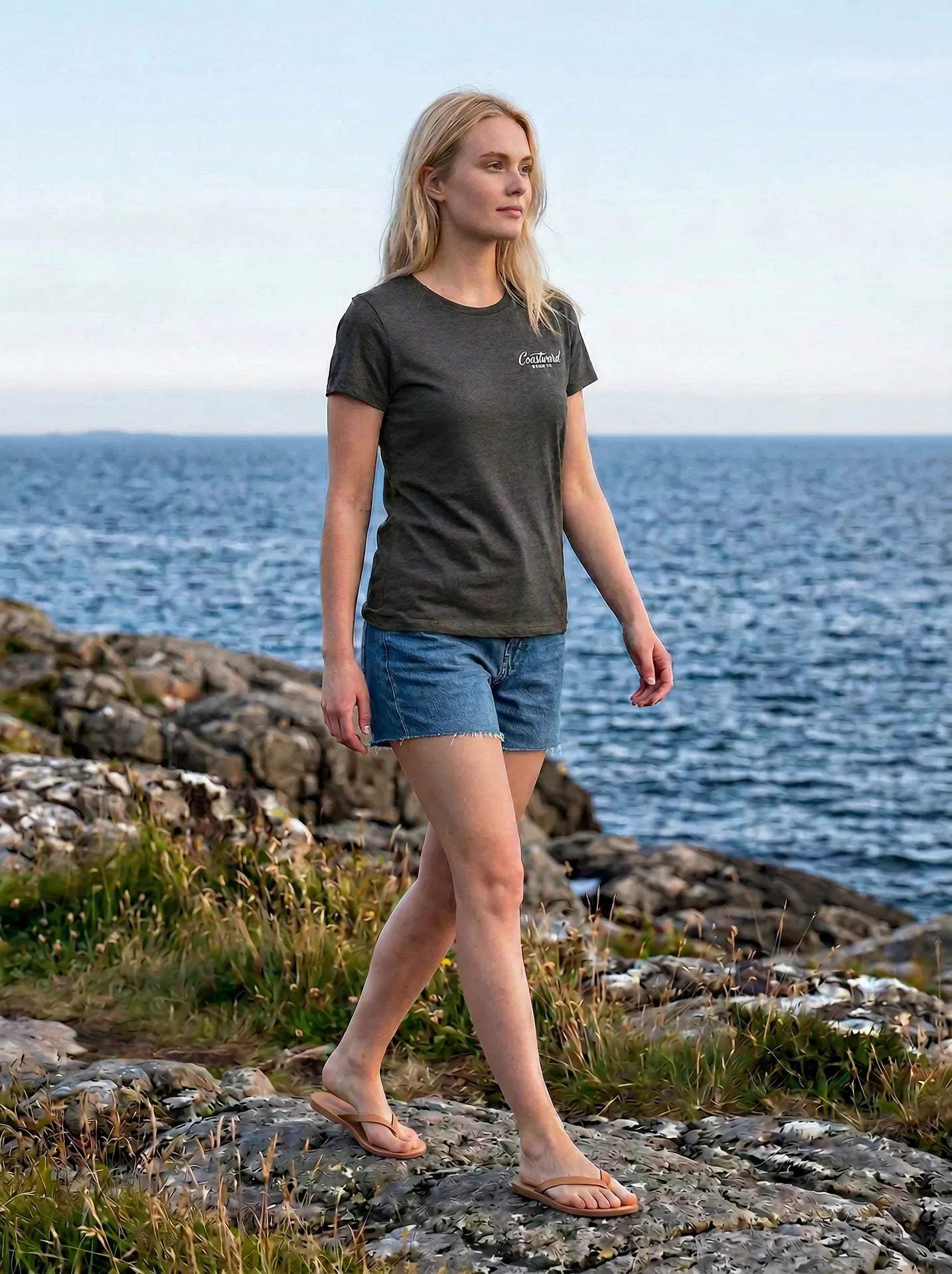 Women's premium coastal t-shirt designed for everyday comfort and timeless style