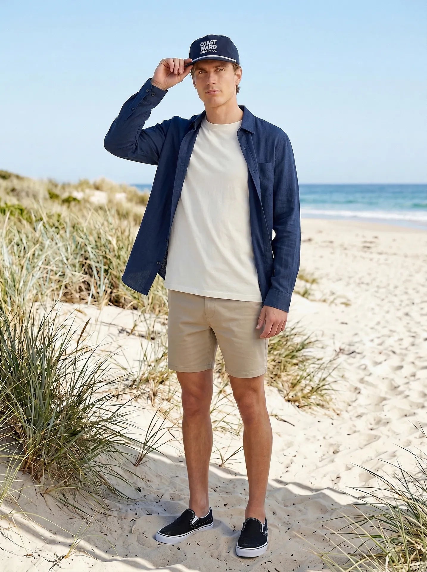 Coastal graphic cap designed for everyday wear, travel, and outdoor adventures