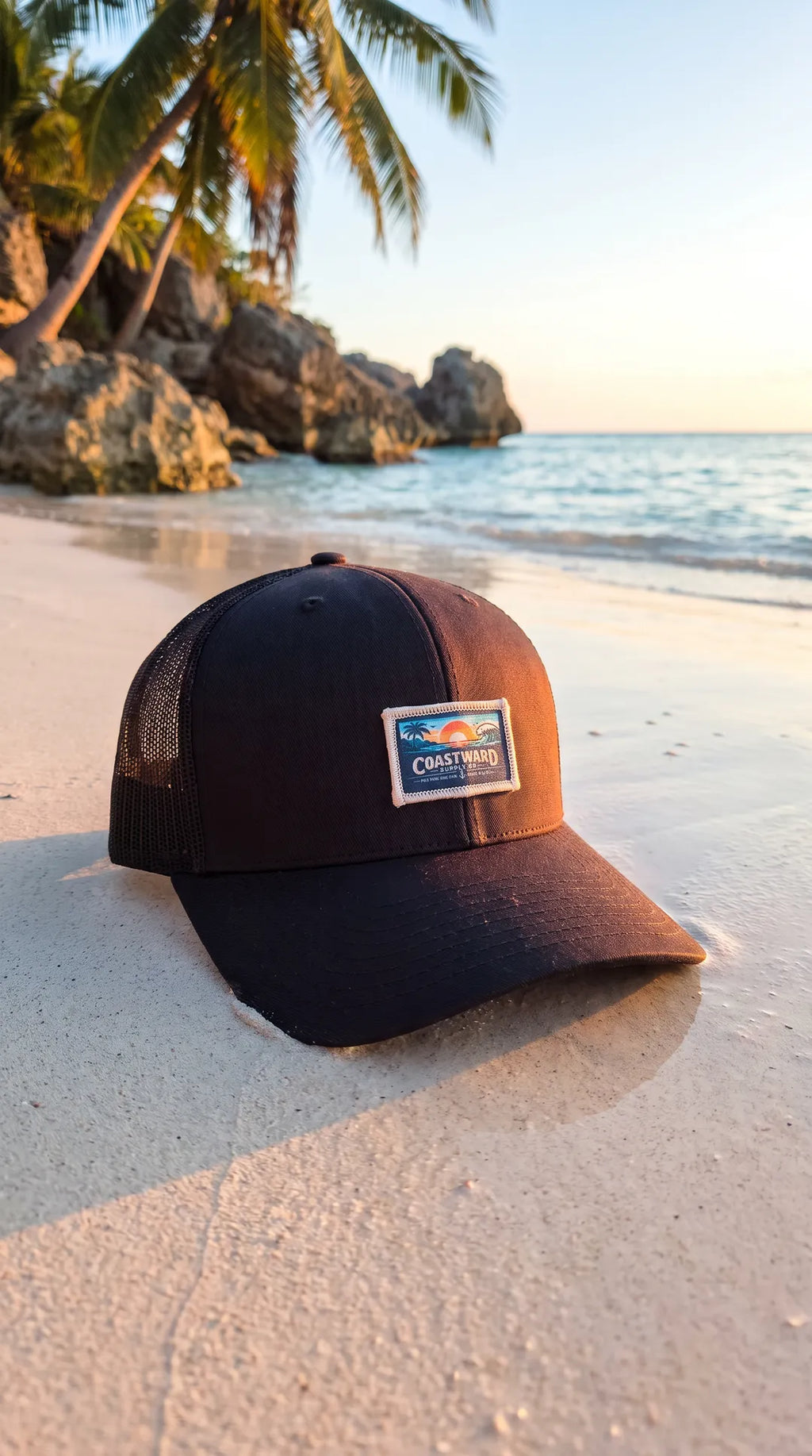 Coastward ink blue Sunset Label Cap 