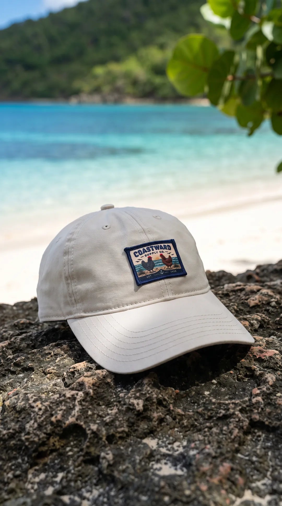 Coastward stone Cap Coki Beach 
