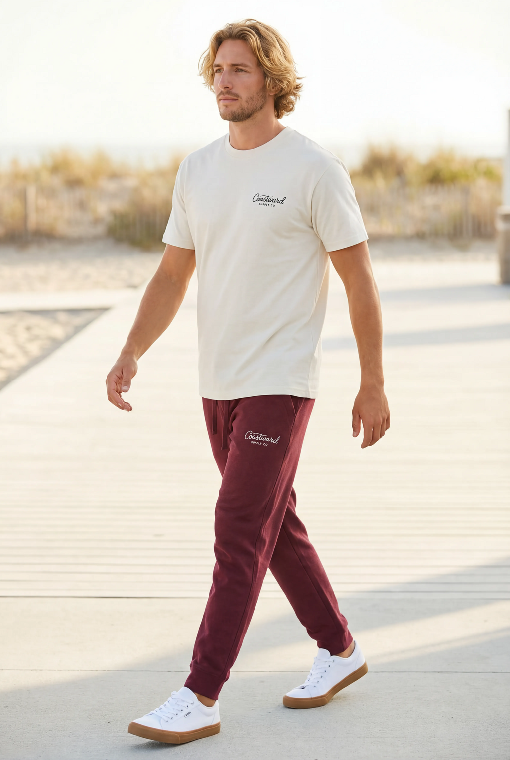 Premium coastal joggers designed for everyday comfort, travel, and active lifestyles