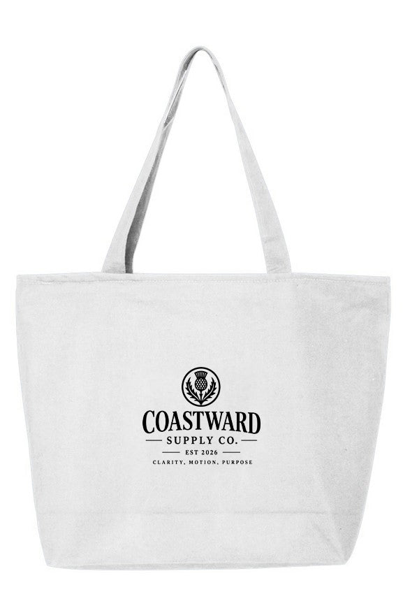 The Coastward Harbor Zip Tote | Premium Coastal Apparel