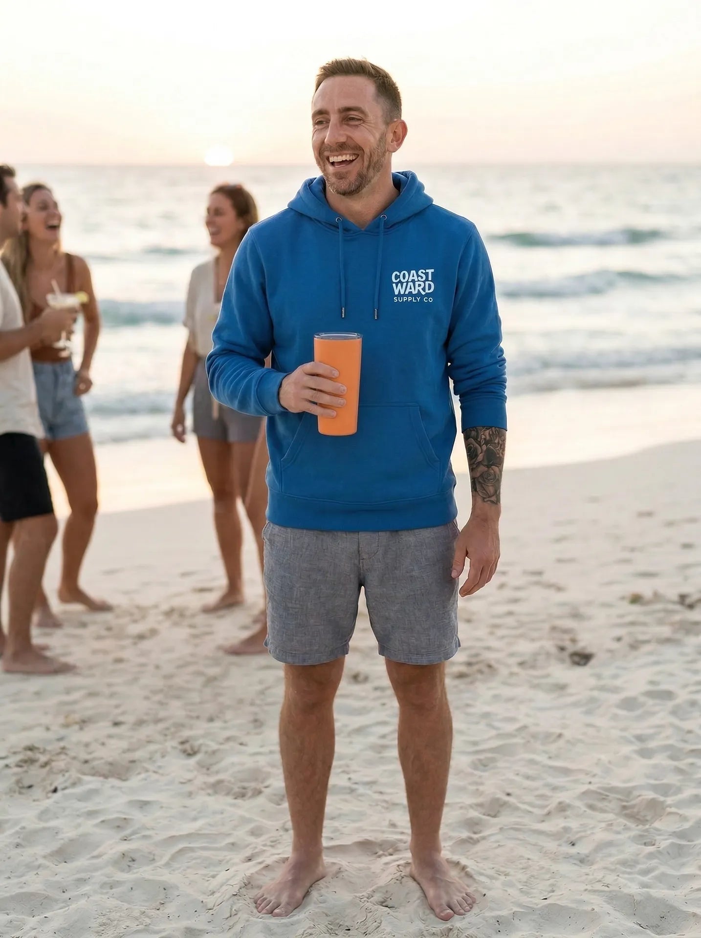Premium coastal graphic hoodie designed for everyday comfort and lifestyle wear