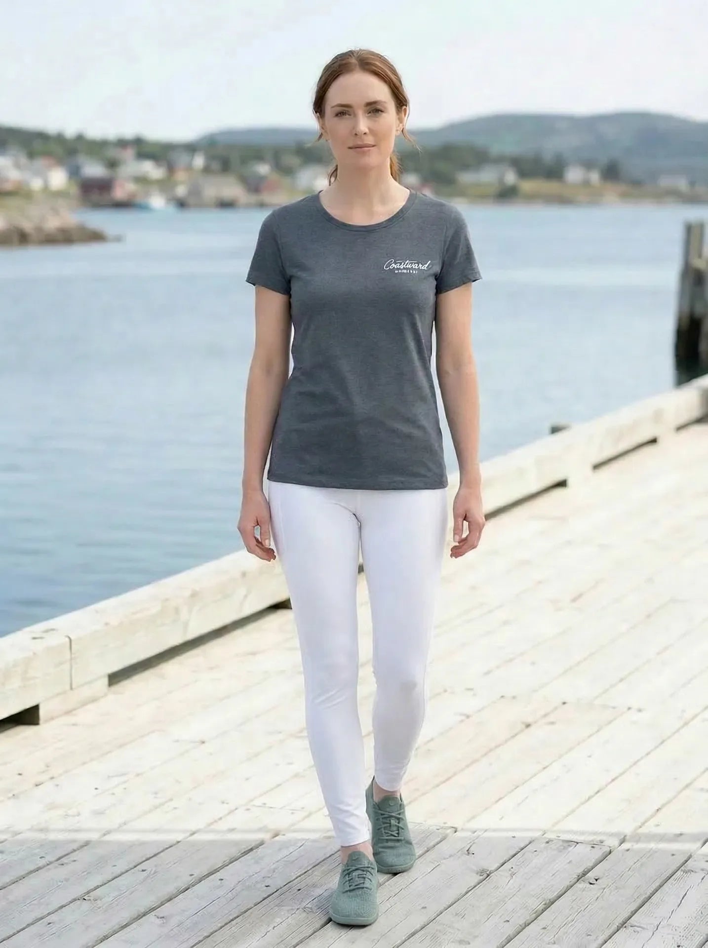 Women's premium coastal t-shirt designed for everyday comfort and timeless style